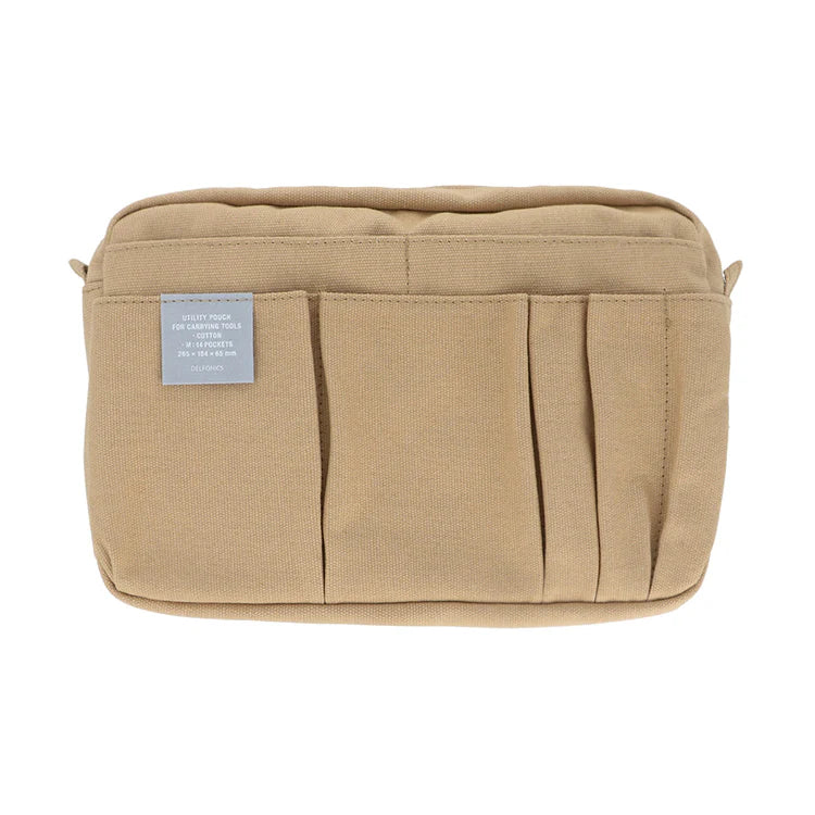 Delfonics - Utility Pouch - Inner Carrying Bag (M) - Light Brown x Mint (discontinued)