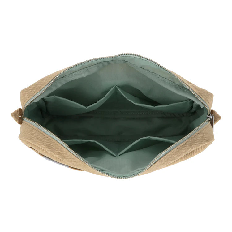 Delfonics - Utility Pouch - Inner Carrying Bag (M) - Light Brown x Mint (discontinued)