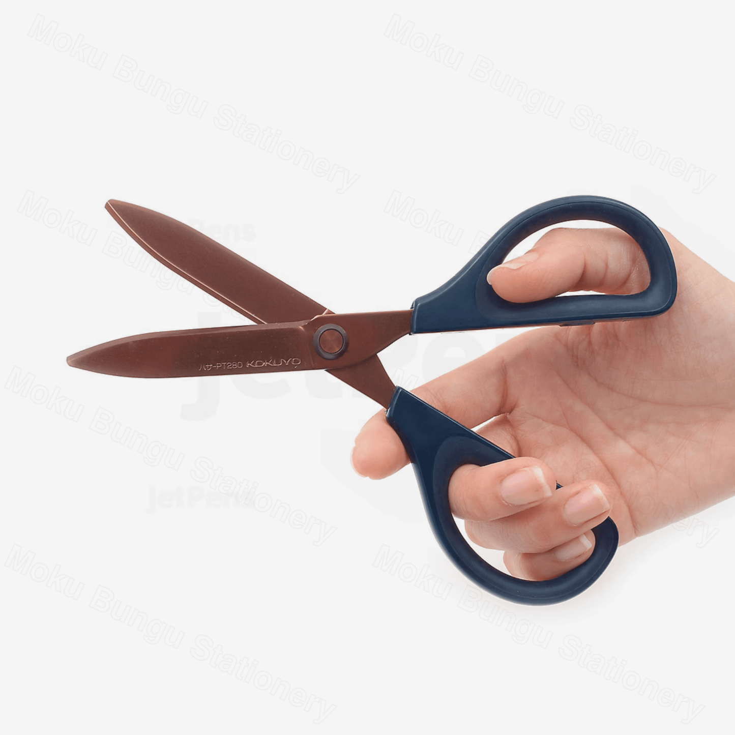 Kokuyo Saxa Advanced Scissors - Titanium Coating Blades - Dark Blue