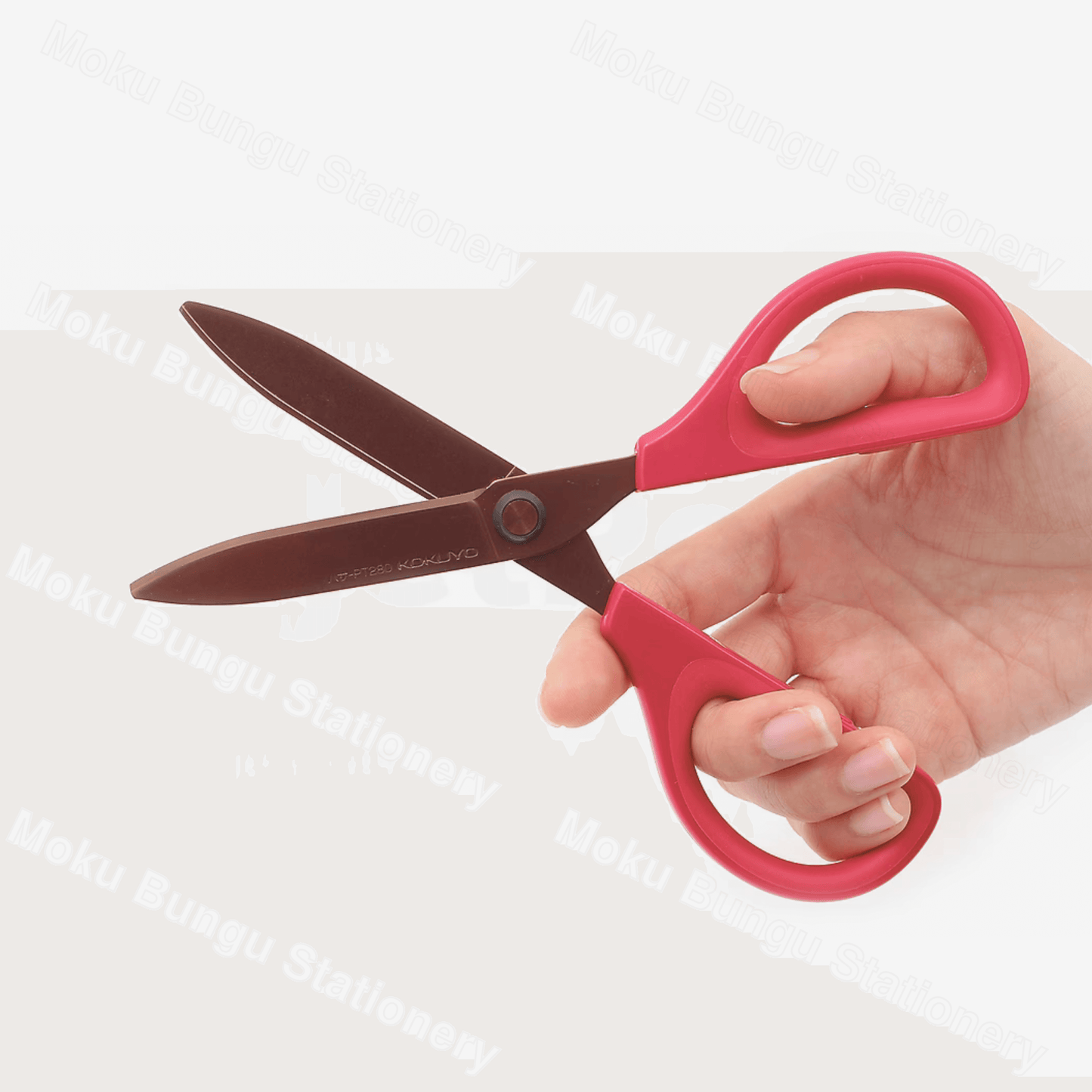 Kokuyo Saxa Advanced Scissors - Titanium Coating Blades - Red
