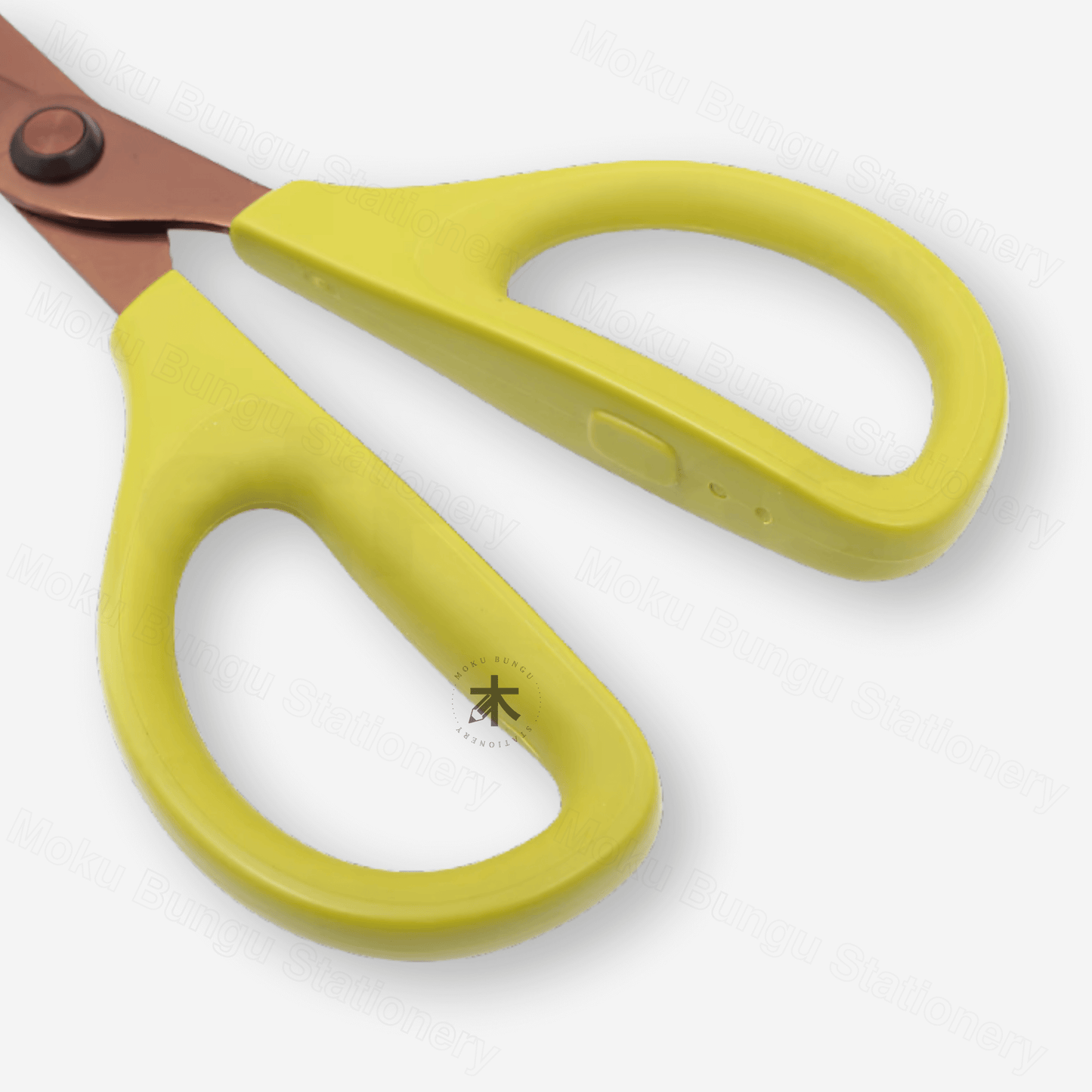 Kokuyo Saxa Advanced Scissors - Titanium Coating Blades - Yellow Green