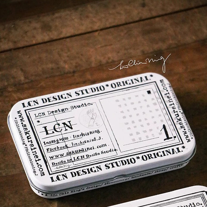LCN Design Studio - Metal Storage Tin - Rectangular - No. 1 White