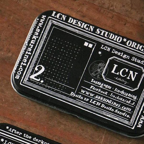 LCN Design Studio - Metal Storage Tin - Rectangular - No. 2 Black