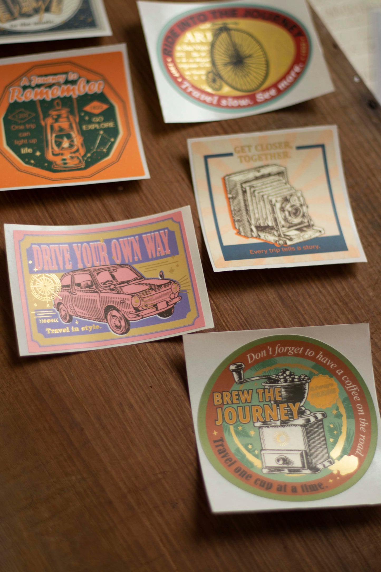 Loi Design - Foil-Stamped Sticker Set - The Next Journey