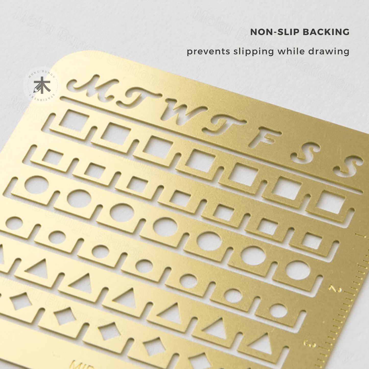 Midori - Brass Calendar Template Stencil - Monthly Block - Small