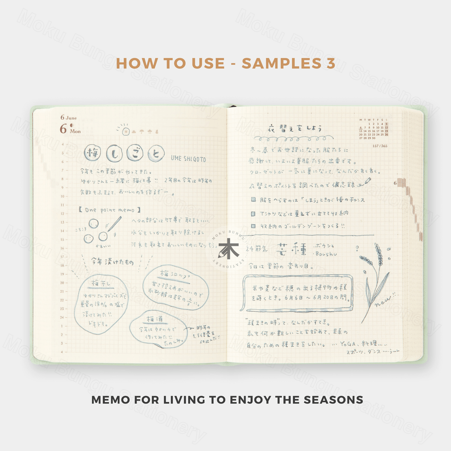 Midori - Hibino - 2026 Diary - 1 Day 2 Pages - A6 - Camel