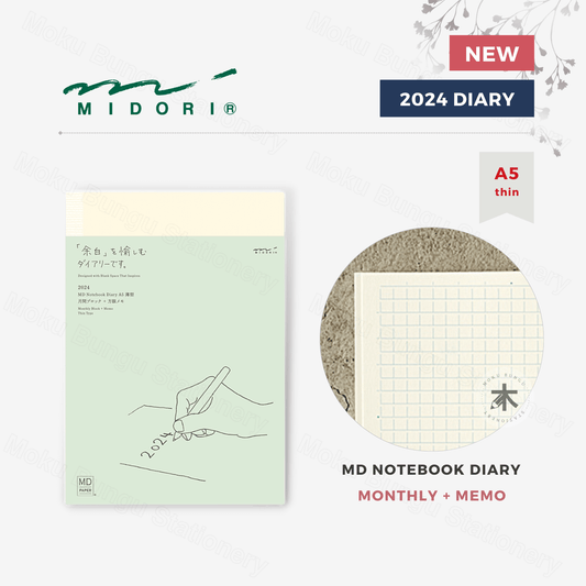 Midori - MD Notebook - 2024 Diary - A5 Thin