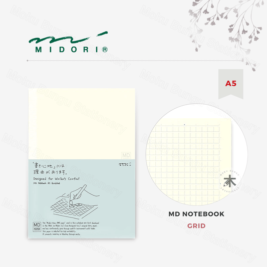 Midori - MD Notebook - A5 - 5mm Grid