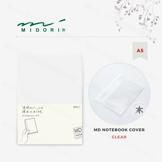 Midori - MD Notebook Cover - A5 - Clear