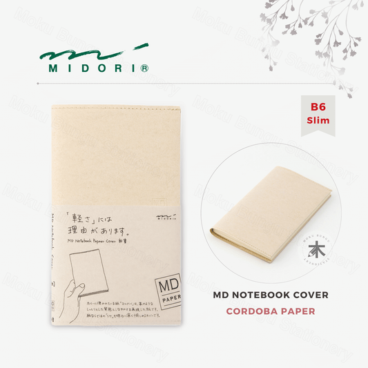 Midori - MD Notebook Cover - B6 Slim - Cordoba Paper