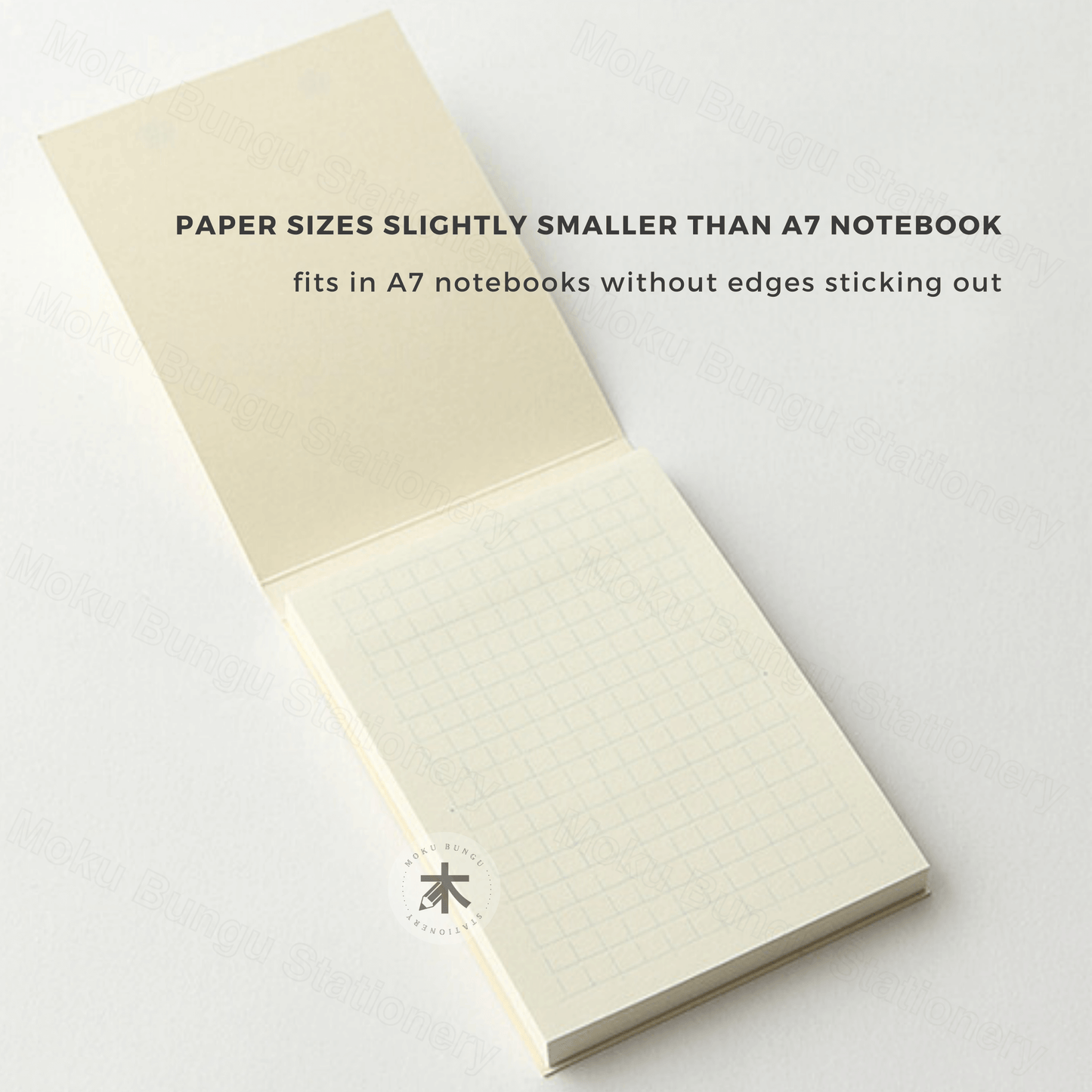 Midori - MD Sticky Memo Notepad - A7 - 5mm Grid