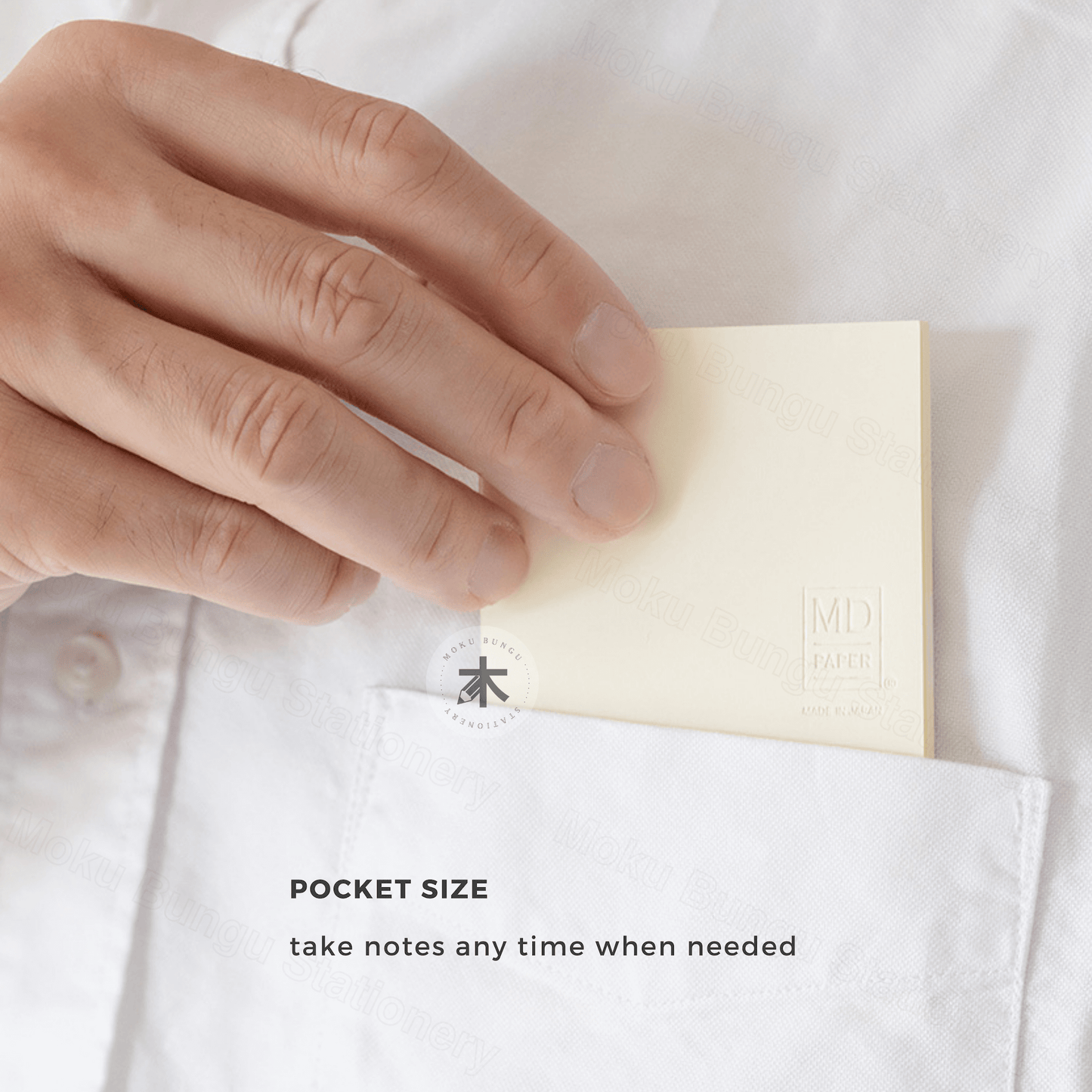 Midori - MD Sticky Memo Notepad - A7 - 5mm Grid