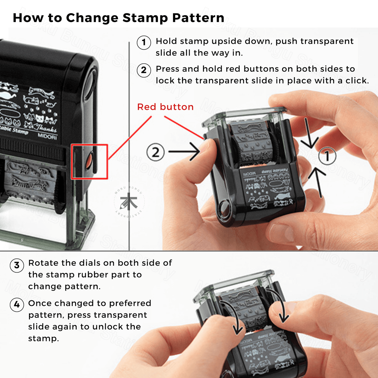 Midori - Paintable Rotating Stamp - List