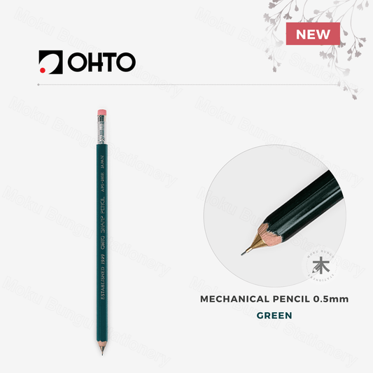 OHTO - Wooden Sharp Mechanical Pencil - 0.5mm - Green