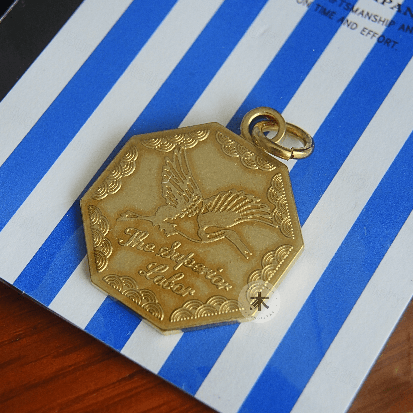 The Superior Labor - Brass Charm - TSL Crane