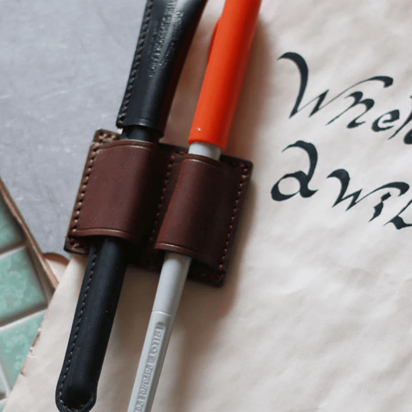 The Superior Labor - Clip Pen Holder - Brown