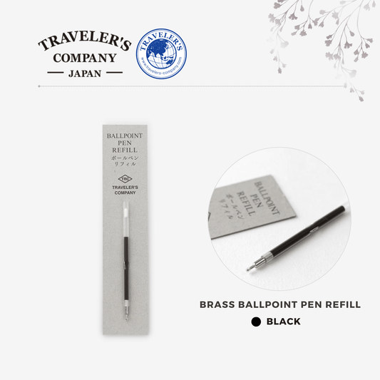 TRAVELER'S COMPANY - Brass Ballpoint Pen Refill - Black