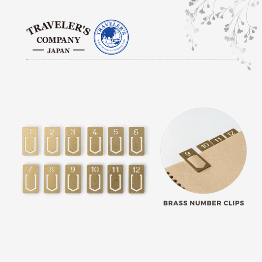 TRAVELER'S COMPANY - Brass Number Clips
