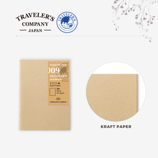 TRAVELER'S notebook Refill - Passport Size - 009 Kraft Paper