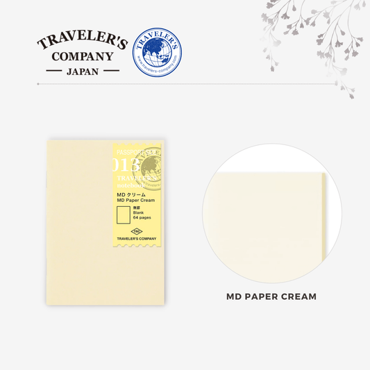 TRAVELER'S notebook Refill - Passport Size - 013 MD Paper Cream