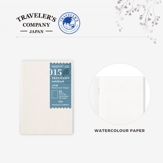 TRAVELER'S notebook Refill - Passport Size - 015 Watercolour Paper