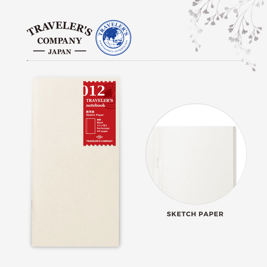 TRAVELER'S notebook Refill - Regular Size - 012 Sketch Paper
