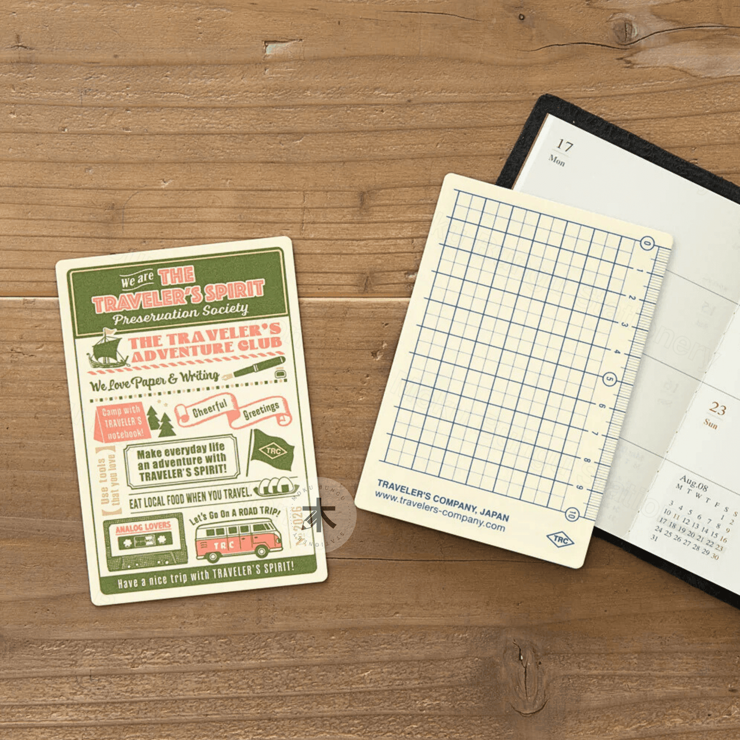 TRAVELER'S notebook Accessory - Passport Size - 2026 Diary - Backing Sheet