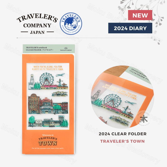TRAVELER'S notebook Accessory - Regular Size - 2024 Diary - Clear Folder