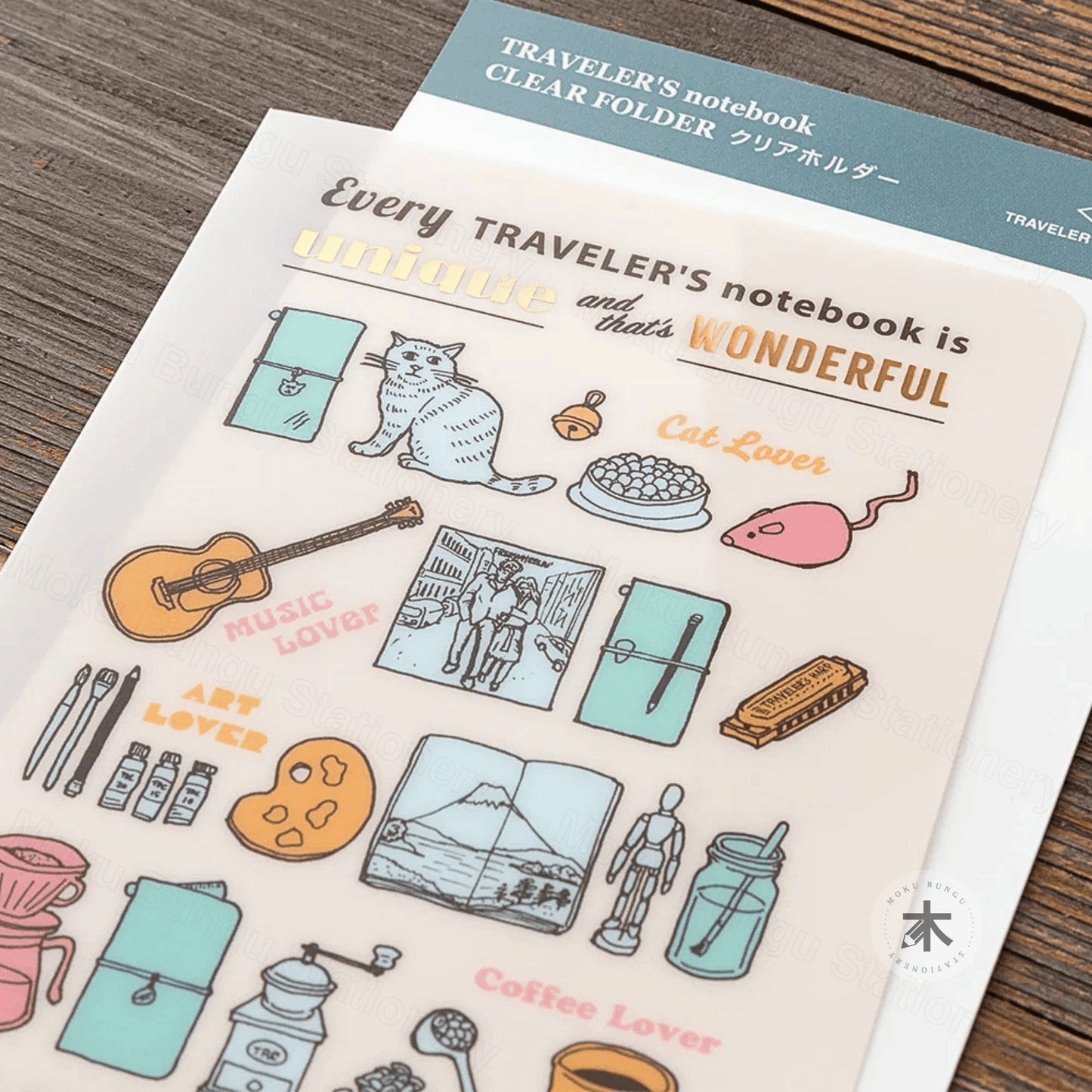TRAVELER'S notebook Accessory - Regular Size - 2027 Diary - Clear Folder
