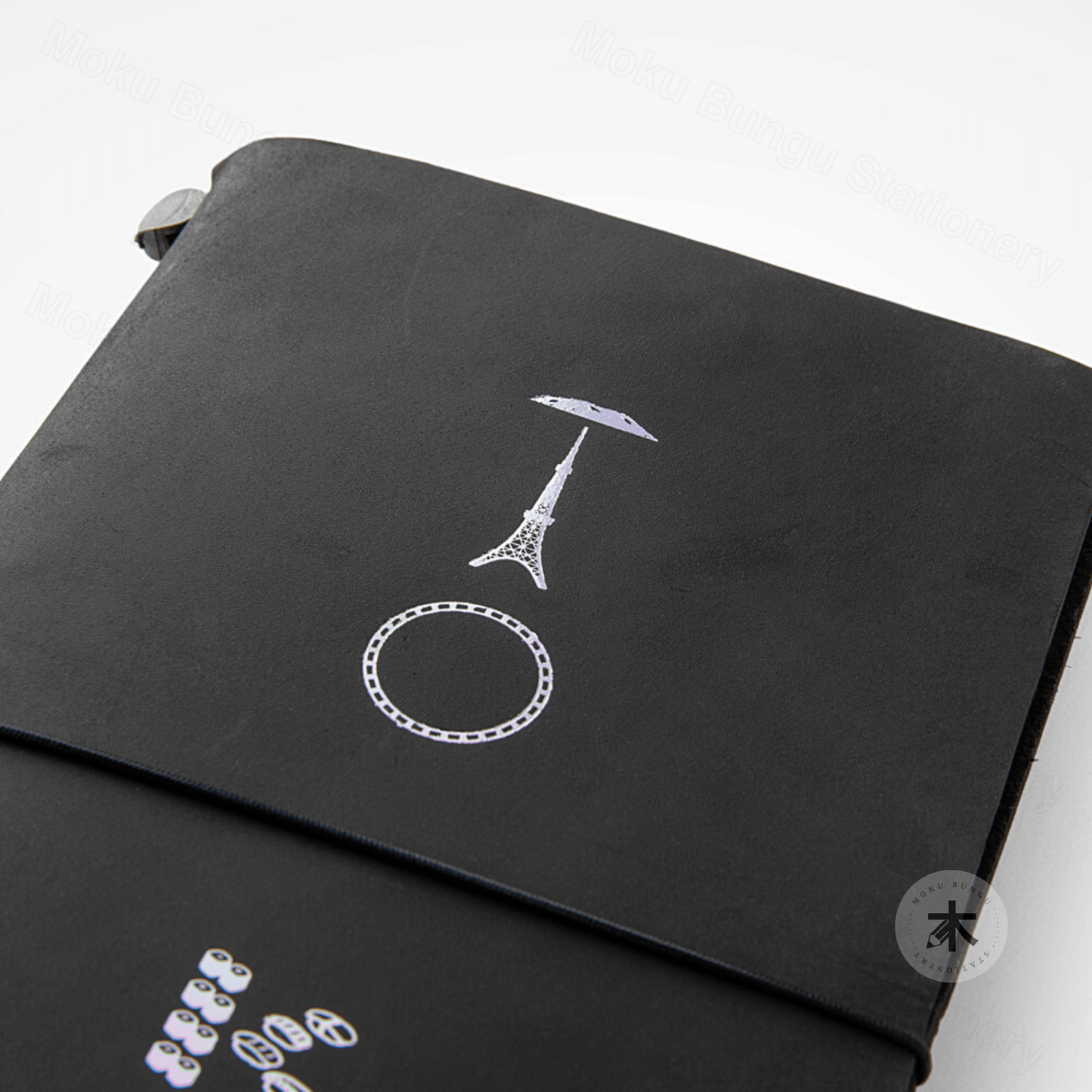 TRAVELER'S notebook Leather Cover Starter Kit - Regular Size - Black - Traveler's Town Limited - Tokyo