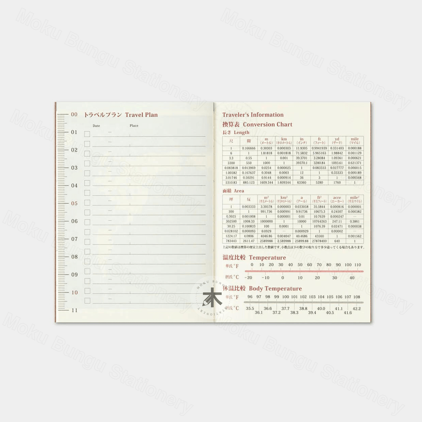 TRAVELER'S notebook Refill - Passport Size - 2025 Diary - Monthly Planner
