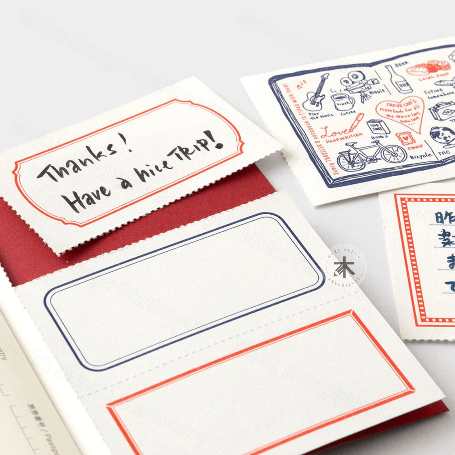 TRAVELER'S notebook Refill - Passport Size - Limited Edition - LOVE AND TRIP - MD Paper Cream - Blank