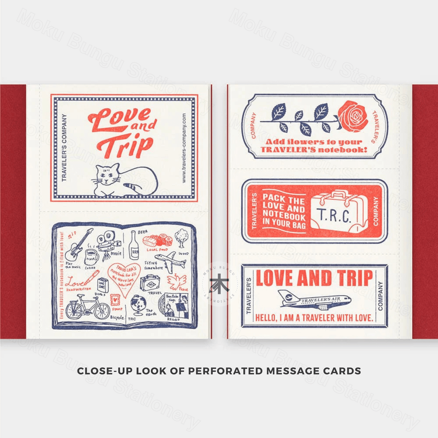 TRAVELER'S notebook Refill - Passport Size - Limited Edition - LOVE AND TRIP - MD Paper Cream - Blank