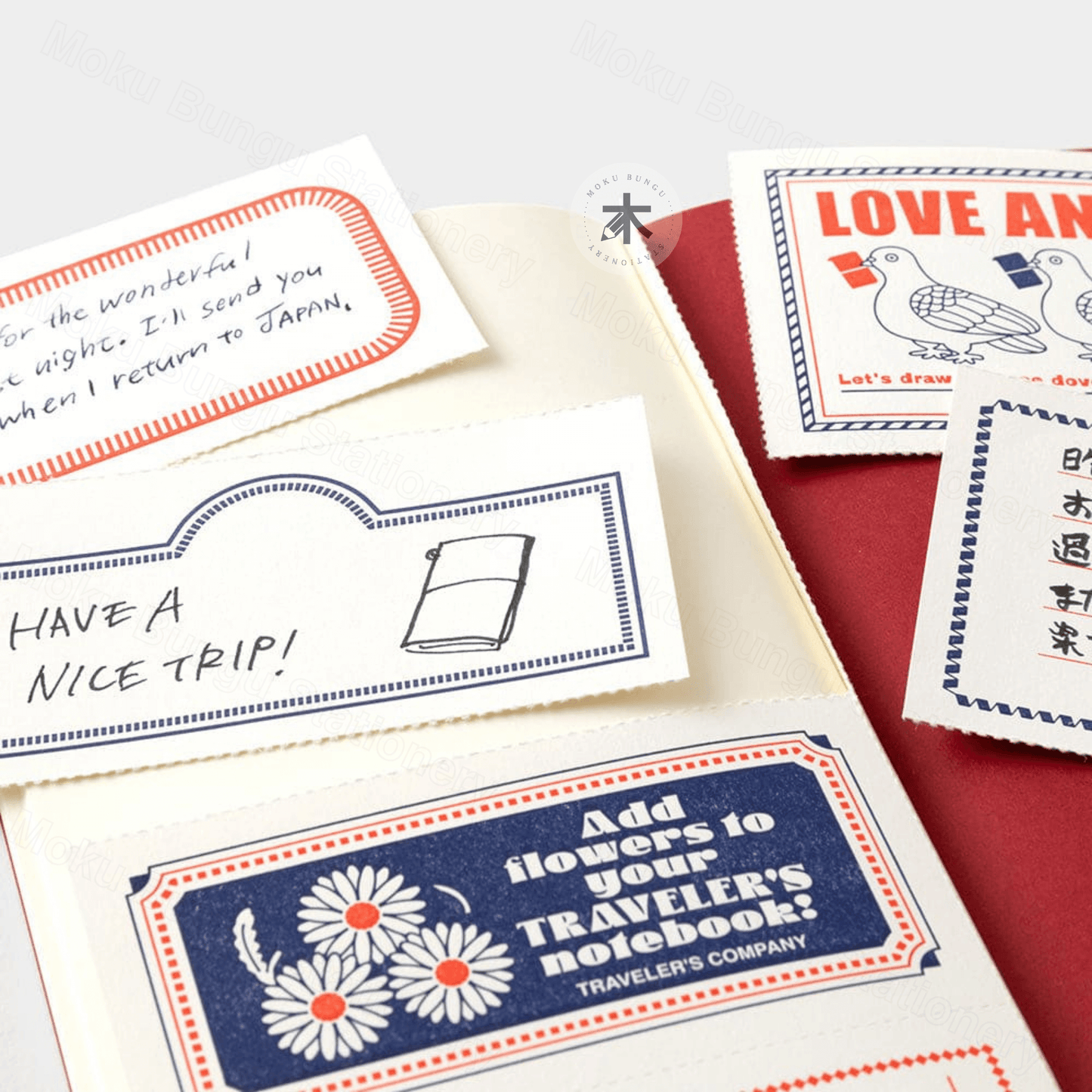TRAVELER'S notebook Refill - Regular Size - Limited Edition - LOVE AND TRIP - MD Paper Cream - Blank