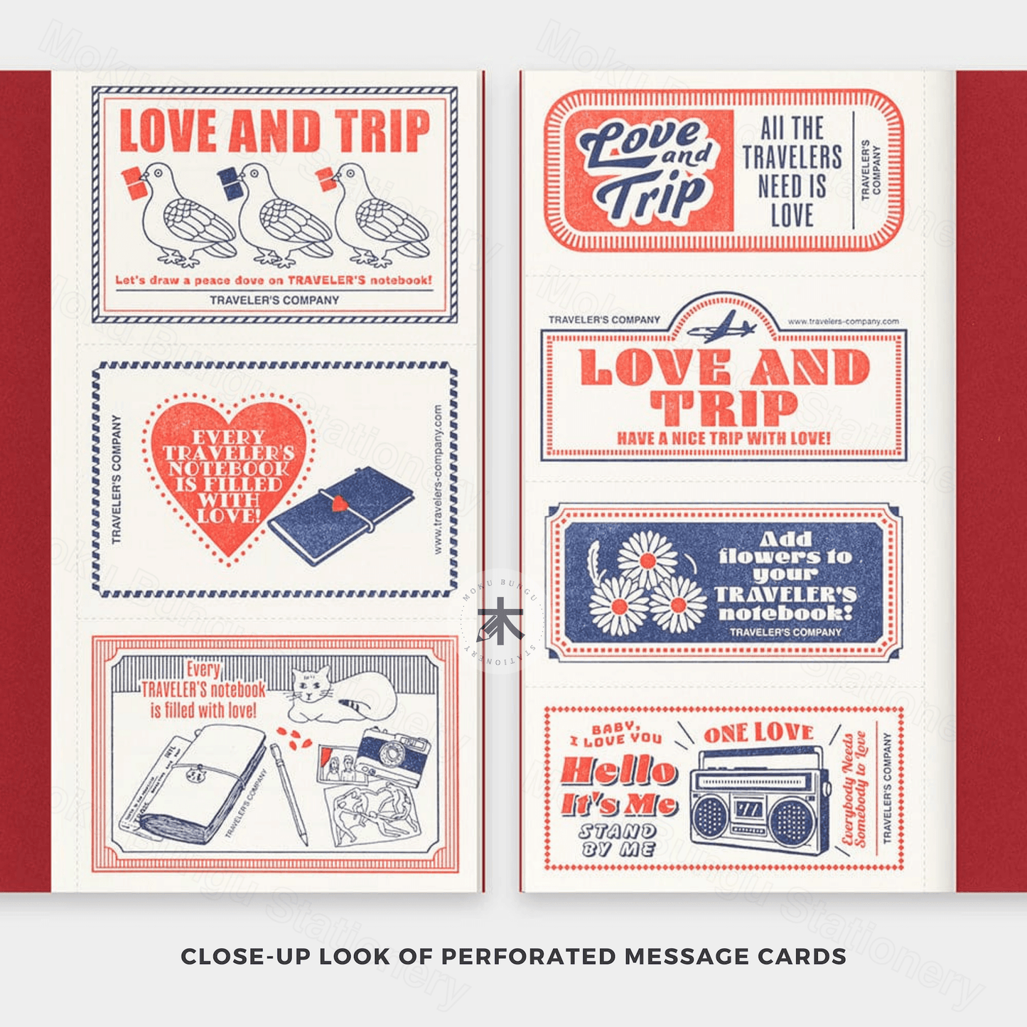 TRAVELER'S notebook Refill - Regular Size - Limited Edition - LOVE AND TRIP - MD Paper Cream - Blank
