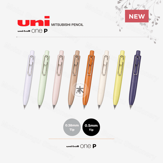 Uni-Ball One P Gel Pen - Black Ink - 0.38mm / 0.5mm - Single Pen