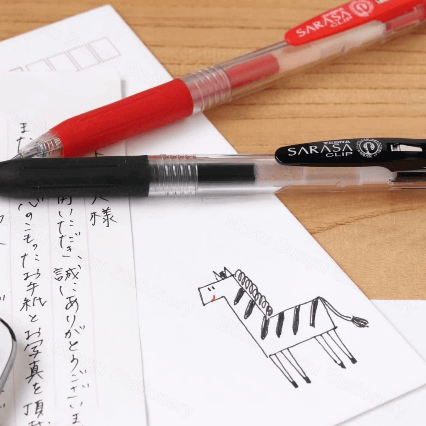 Zebra Sarasa Clip Gel Pen - 0.5mm - 10 Colour Set (New Package)