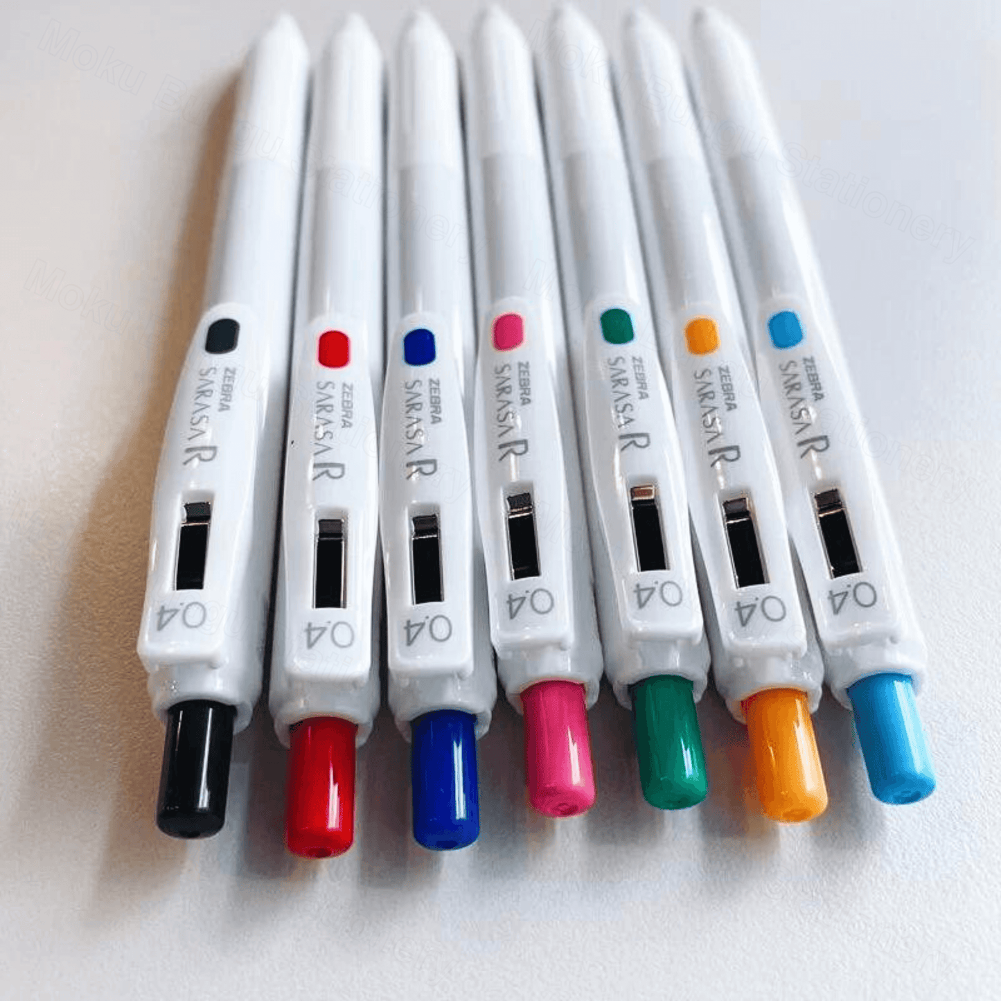 Zebra Sarasa R Gel Pen - 0.4mm - 7 Colour Set (New Package)
