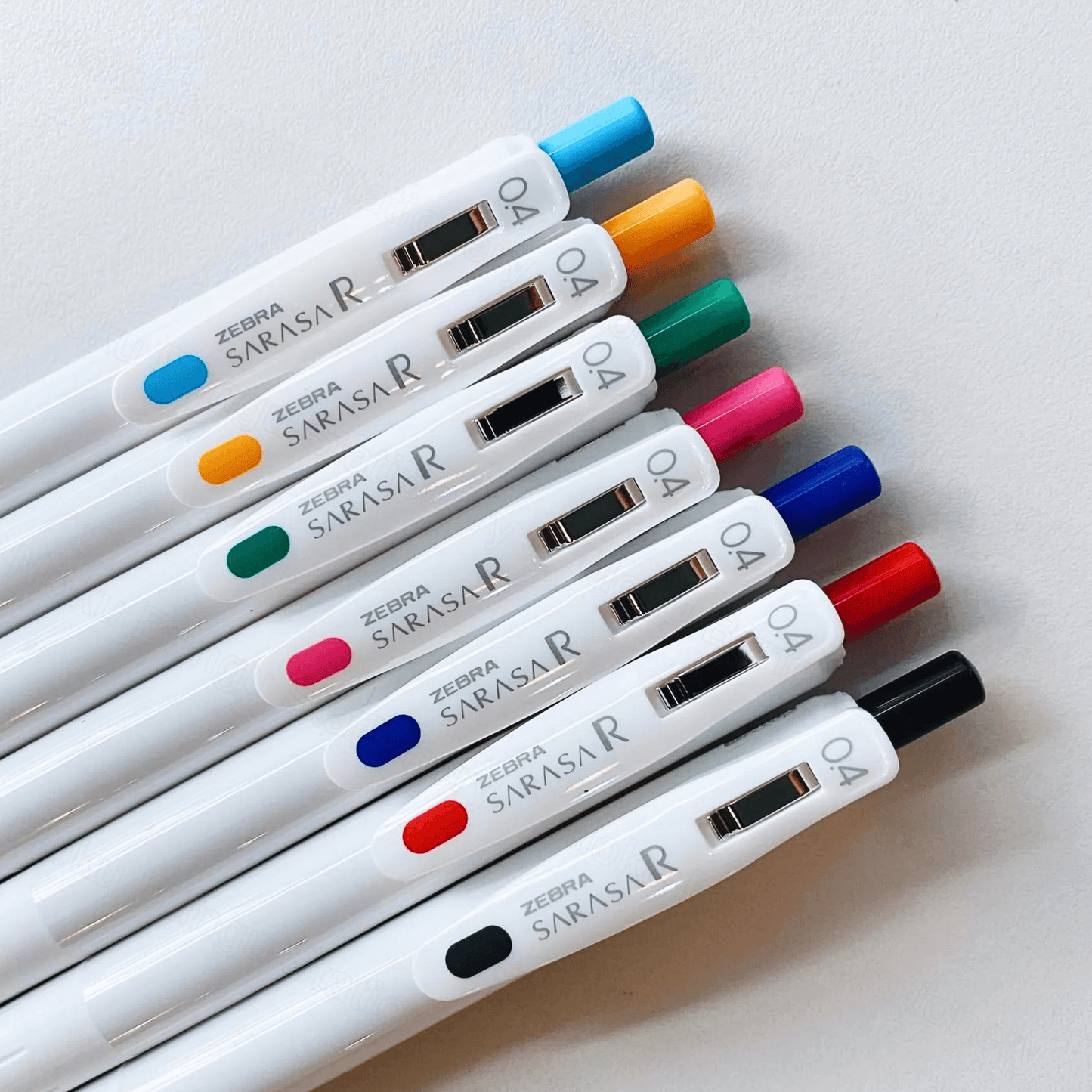 Zebra Sarasa R Gel Pen - 0.4mm - 7 Colour Set (New Package)