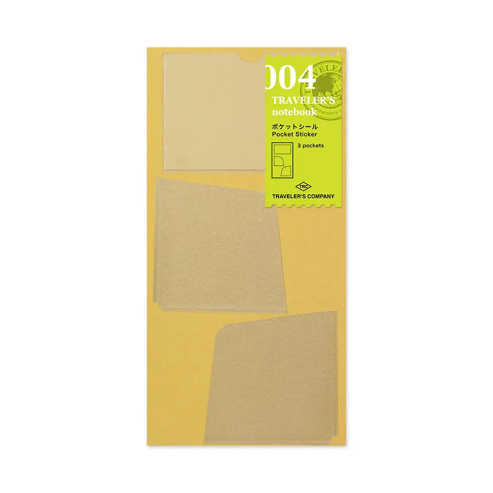 TRAVELER'S notebook Accessory - Regular & Passport Size - 004 Pocket Sticker (S)