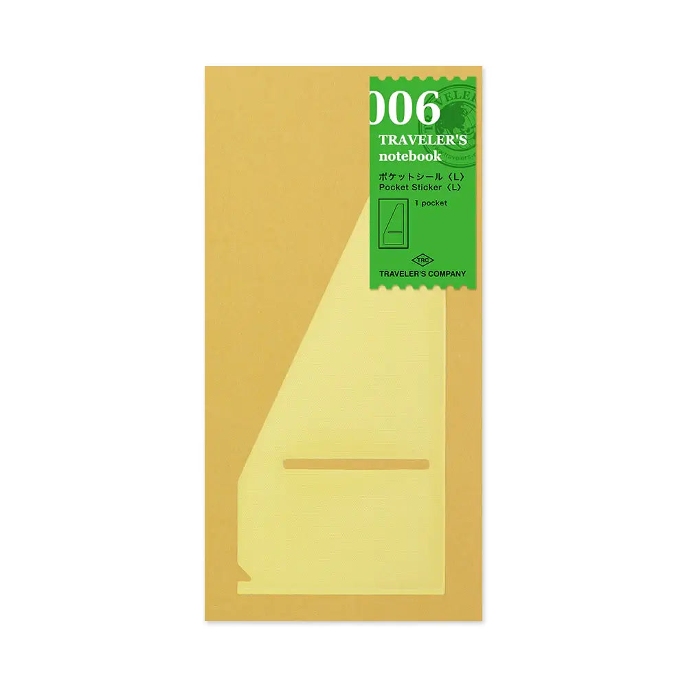 TRAVELER'S notebook Accessory - Regular Size - 006 Pocket Sticker (L)