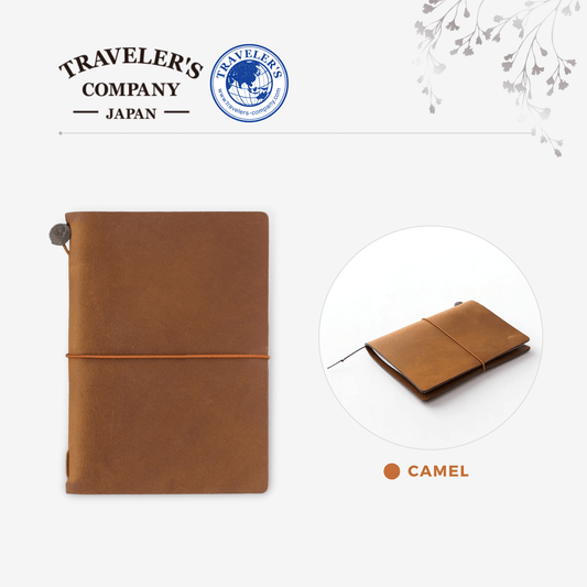 TRAVELER'S notebook Leather Cover Starter Kit - Passport Size - Camel