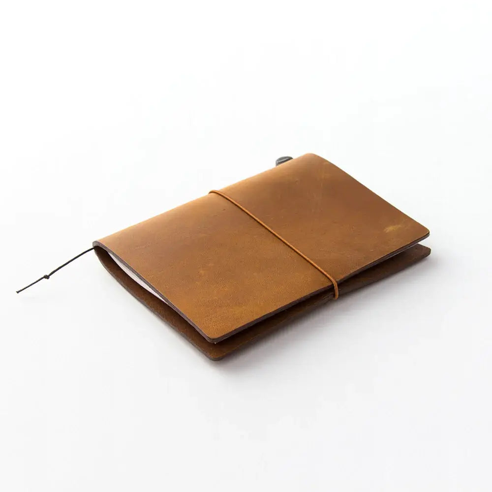 TRAVELER'S notebook Leather Cover Starter Kit - Passport Size - Camel
