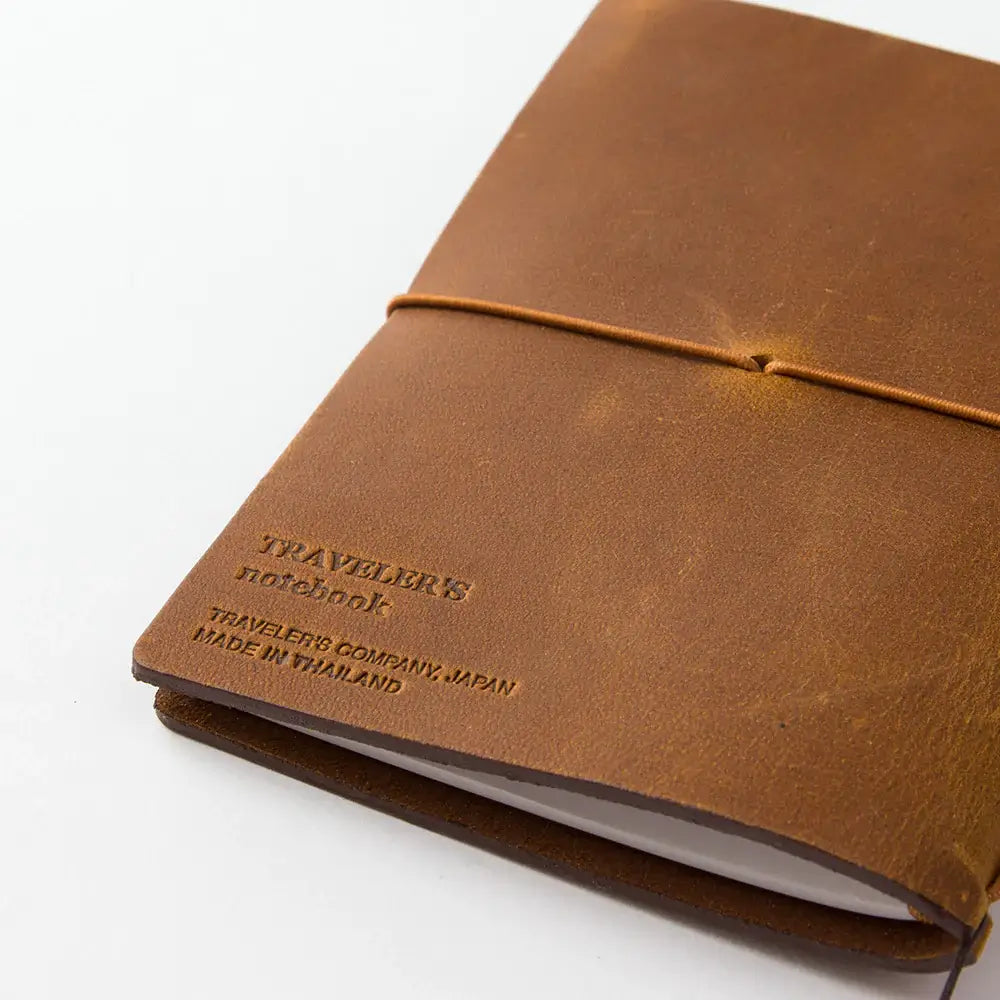 TRAVELER'S notebook Leather Cover Starter Kit - Passport Size - Camel