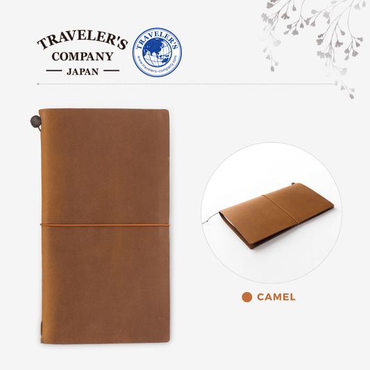 TRAVELER'S notebook Leather Cover Starter Kit - Regular Size - Camel
