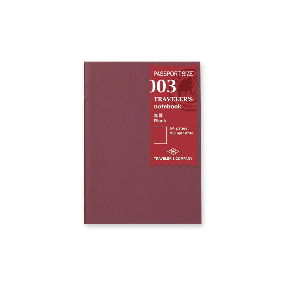 TRAVELER'S notebook Refill - Passport Size - 003 Blank