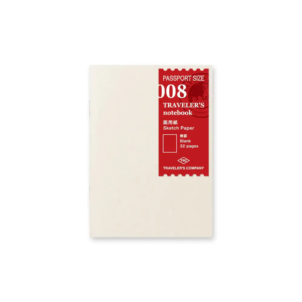 TRAVELER'S notebook Refill - Passport Size - 008 Sketch Paper