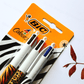 BIC - Limited Edition Animal Prints - 4 Colours Ballpoint Pens 1.0 mm - Pack of 3