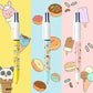 BIC - Limited Edition Cute Food - 4 Colours Ballpoint Pens 1.0 mm - Pack of 3