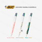 BIC - Limited Edition Decors Marble Barrels - 4 Colours Ballpoint Pens 1.0 mm - Pack of 3